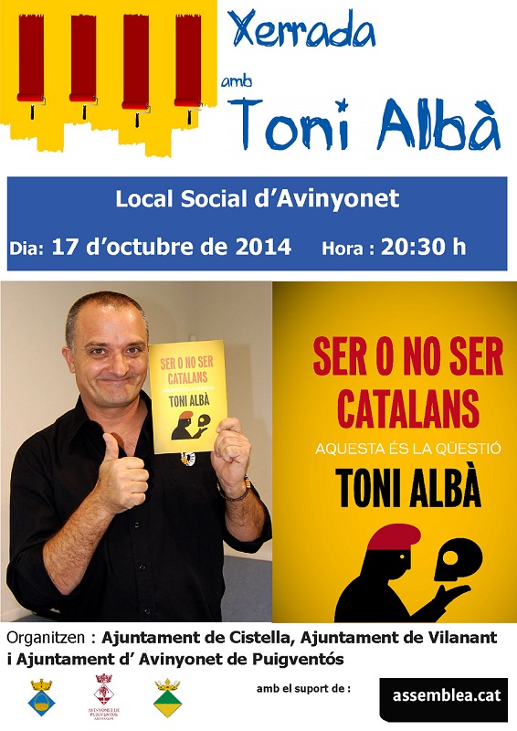 Cartell xerrada Toni Albà